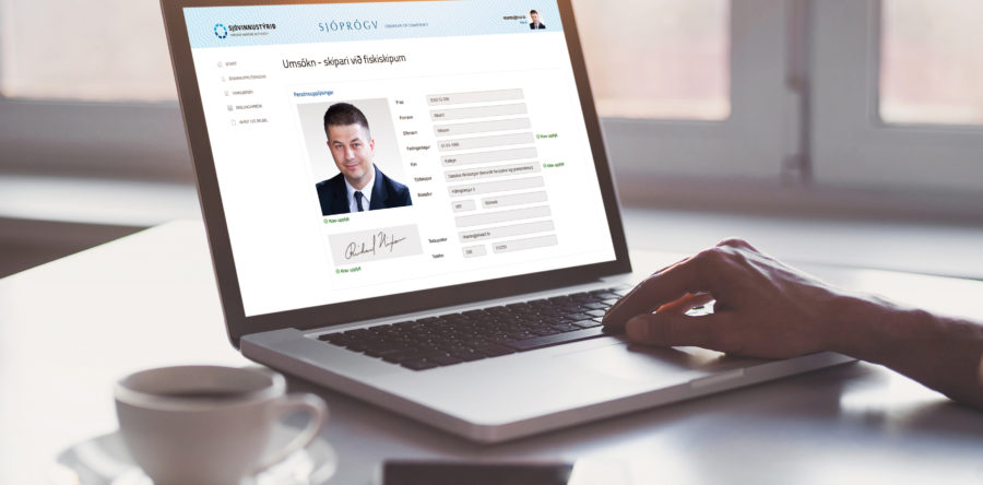 Søk sjóvinnubræv online